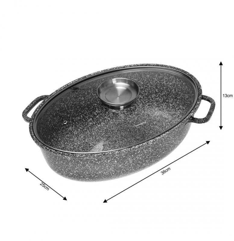 Klausberg KB-7366 keraminė neprideganti keptuvė su dangčiu