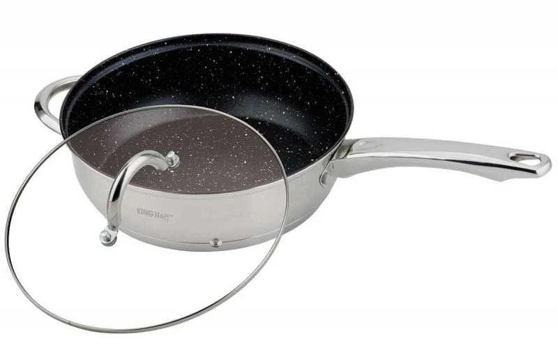 King Hoff Kinghoff KH-4457“ nerūdijančio plieno virtuvės reikmenų rinkinys su granito danga