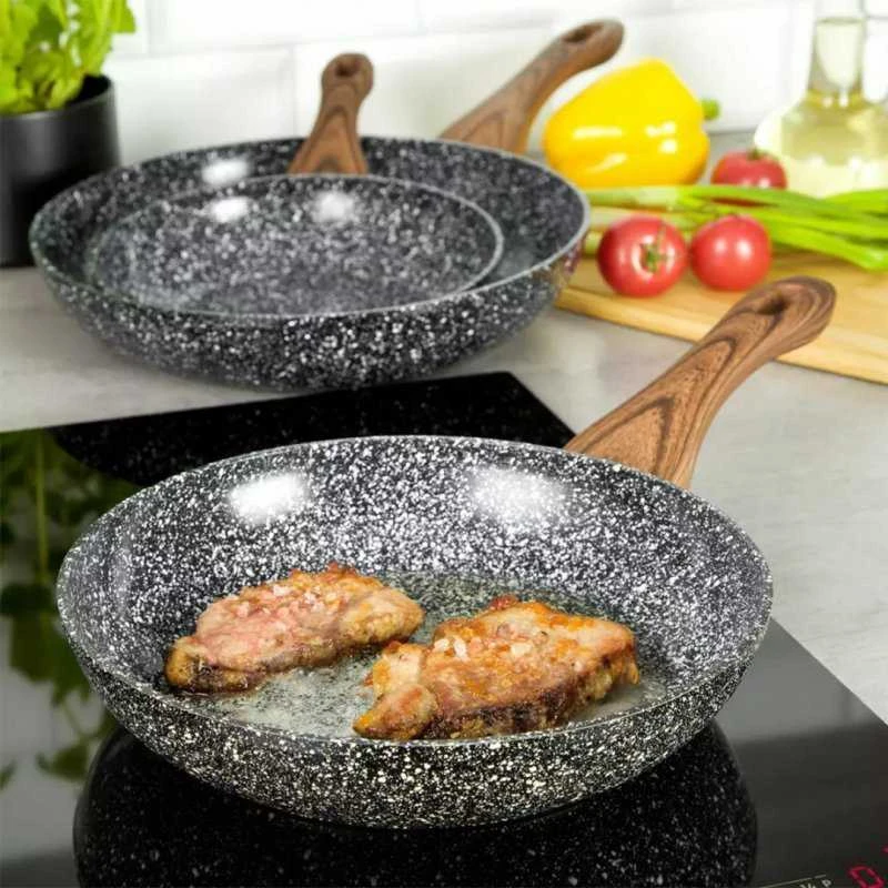 King Hoff Kinghoff KH-1030“ granito keptuvių rinkinys - neprideganti kepimo skarda