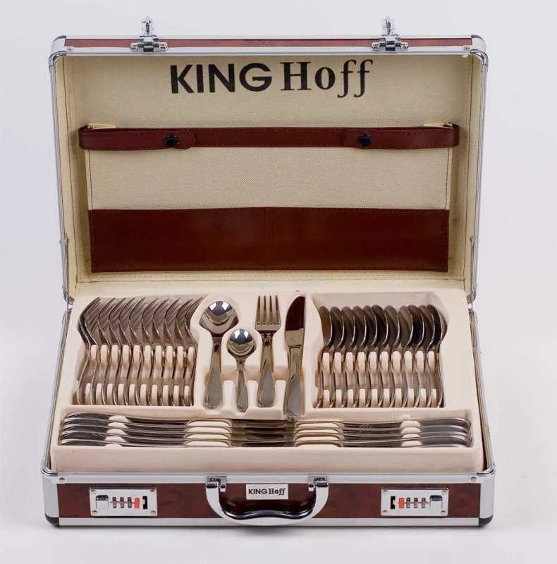 King Hoff Kinghoff KH-3554“ 72 dalių nerūdijančio plieno stalo įrankių rinkinys
