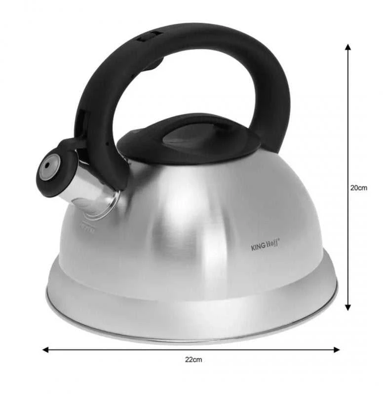 King Hoff Kinghoff KH-3236 plieno švilpiantis virdulys 3 l
