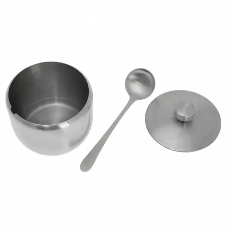 King Hoff Cukiernica Kinghoff 560 ml plieninė cukrinė su šaukšteliu