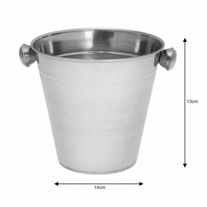King Hoff Kinghoff KH-1241“ nerūdijančio plieno ledo kibirėlis su rankenomis, 1,5 l talpos
