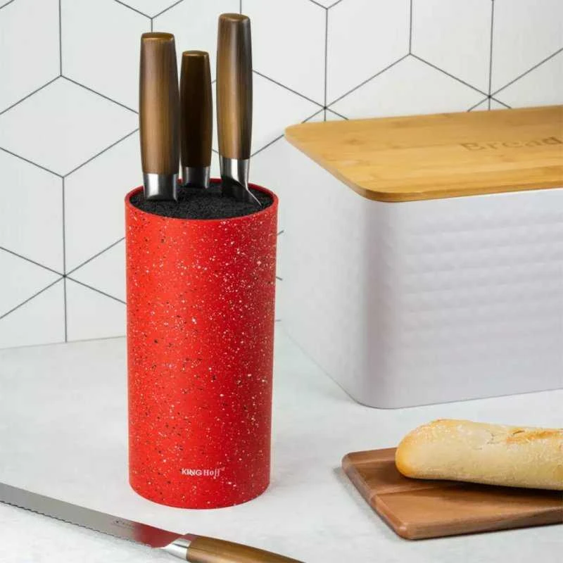 King Hoff Kinghoff“ peilių blokas su marmurine danga KH-1093 elegantiškas peilių laikiklis