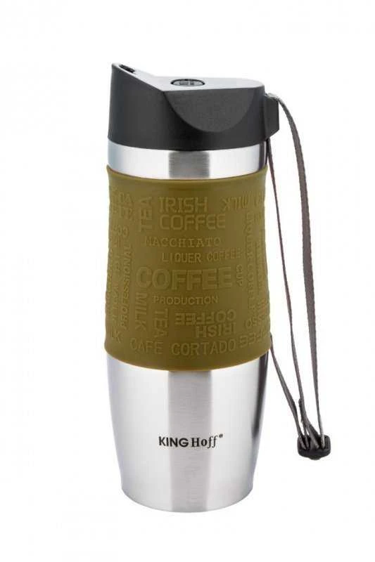 King Hoff Kinghoff KH-4176“ nerūdijančio plieno termo puodelis su greito uždarymo snapeliu