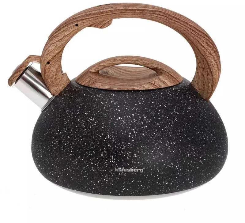 Klausberg KB-7282 švilpiantis virdulys 2,7 l su granito medžio apdaila