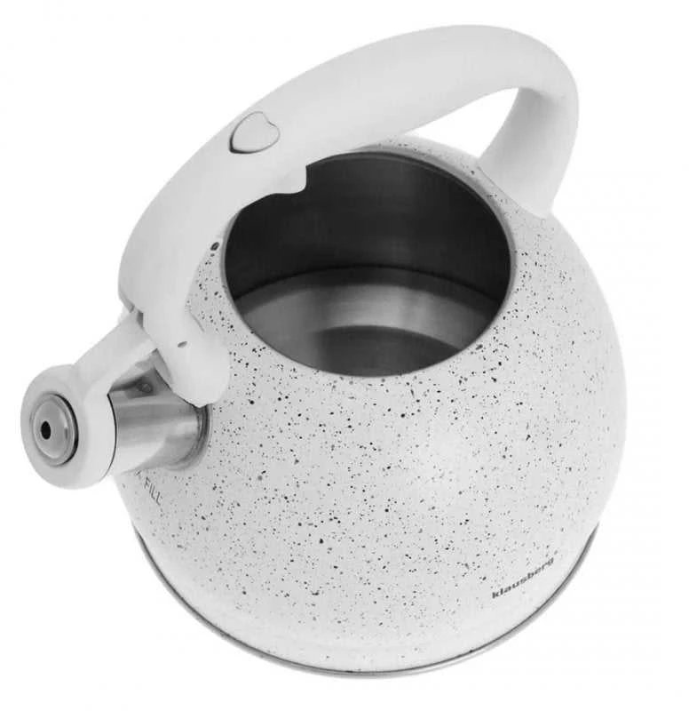 Klausberg KB-7319 marmurinis švilpiantis virdulys 2 l