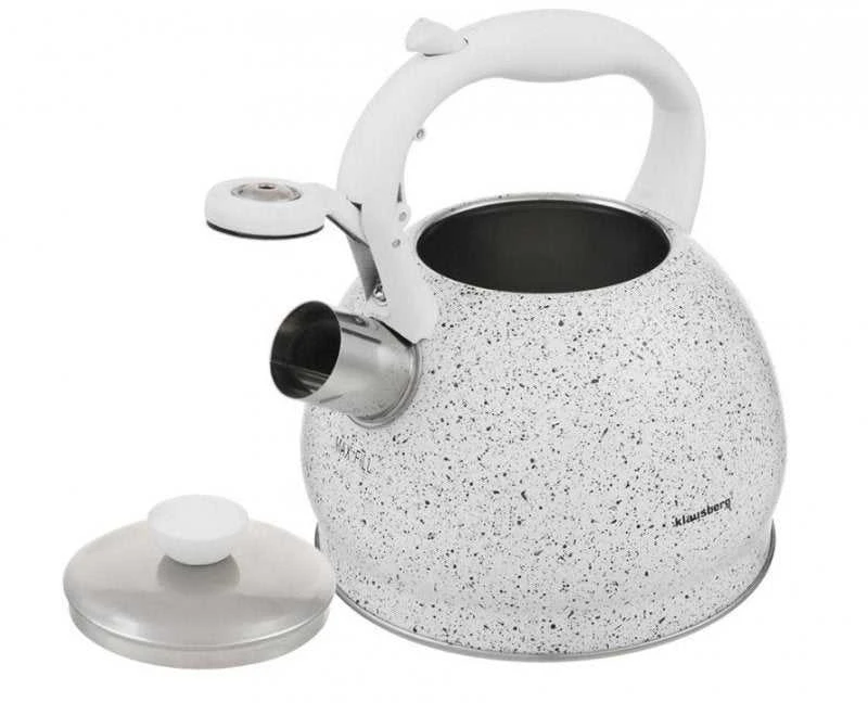 Klausberg KB-7319 marmurinis švilpiantis virdulys 2 l