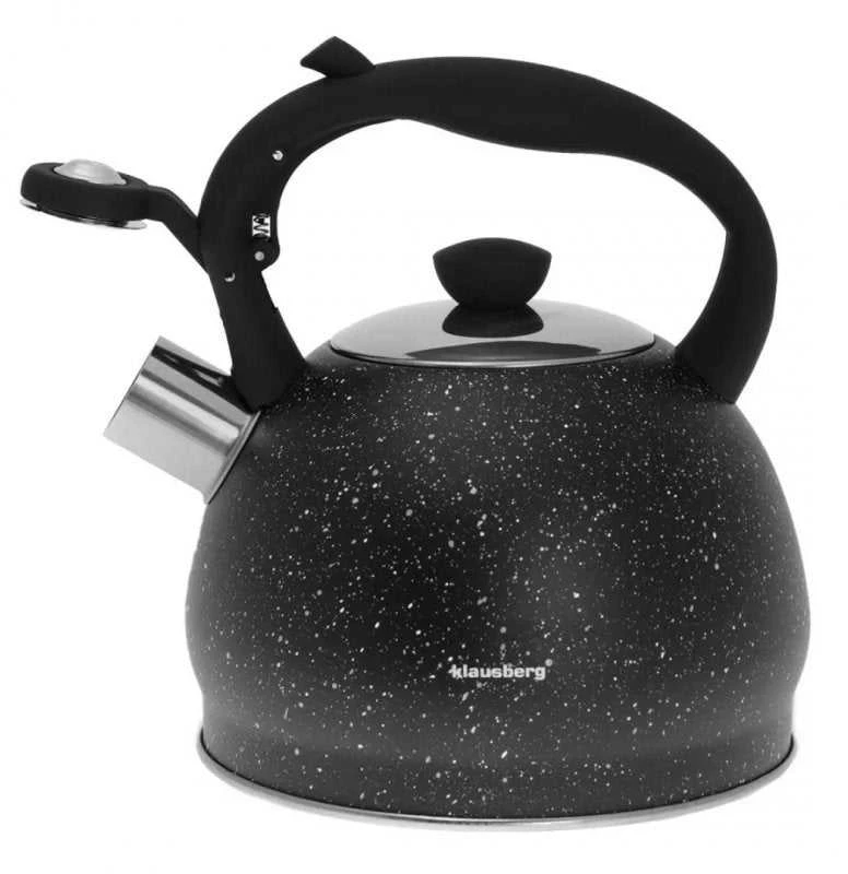 Klausberg KB-7320 marmurinis švilpiantis virdulys 2 l su minkšta rankena