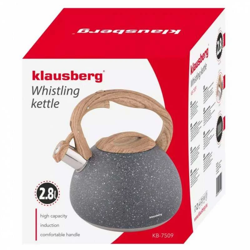 Virdulys, Tradicinis virdulys, 2,8 l, pilkas marmuras, Klausberg
