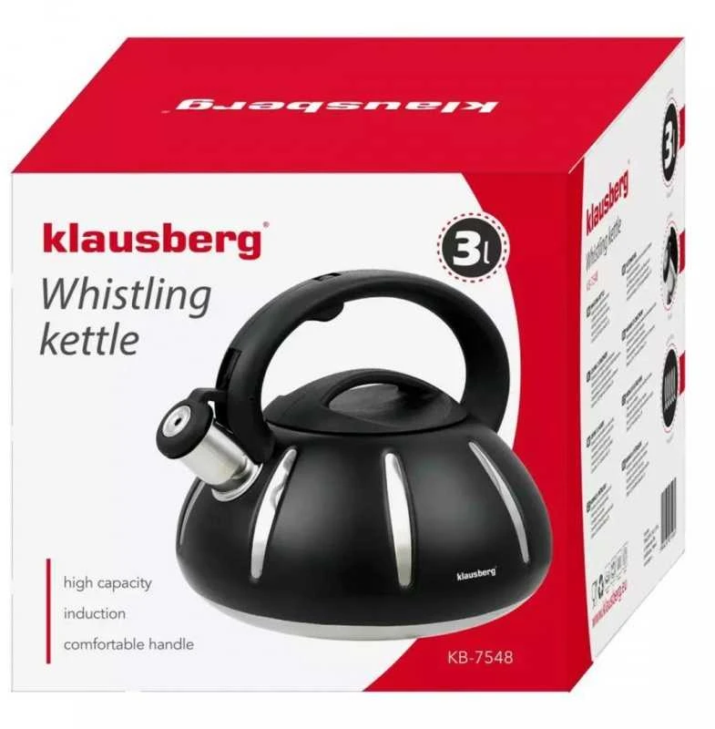 Virdulys, Tradicinis virdulys 3 l juodas Klausberg