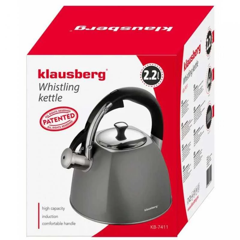 Virdulys, Tradicinis virdulys 2,2 l, pilkas Klausberg