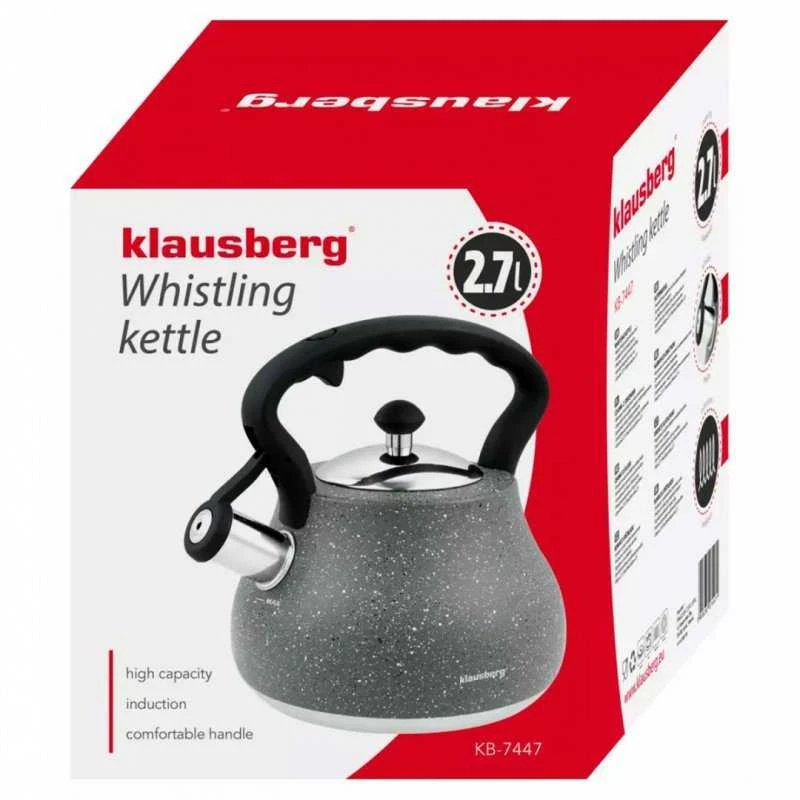 Virdulys, Tradicinis virdulys 2,7 l pilkas marmuras Klausberg