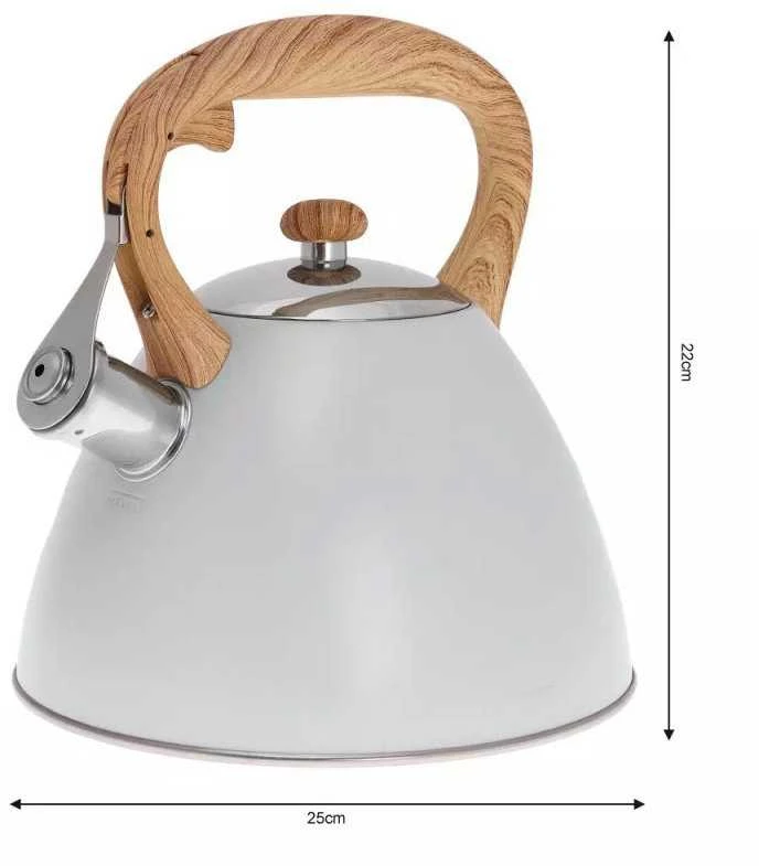Klausberg KB-7264 3L nerūdijančio plieno švilpiantis virdulys visoms viryklėms