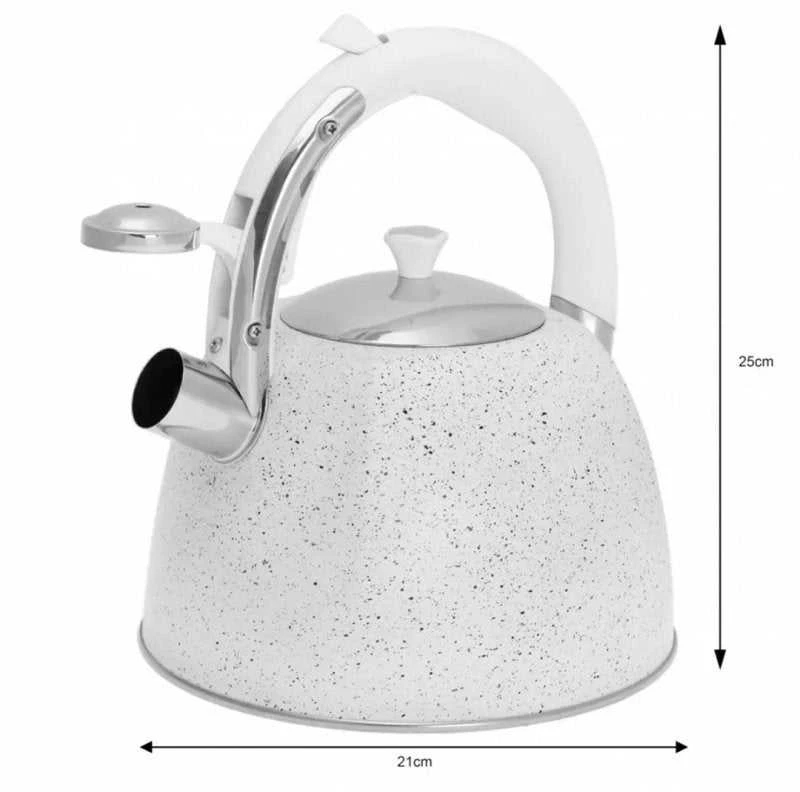 Klausberg KB-7261 nerūdijančio plieno virdulys su švilpimu, 3 l
