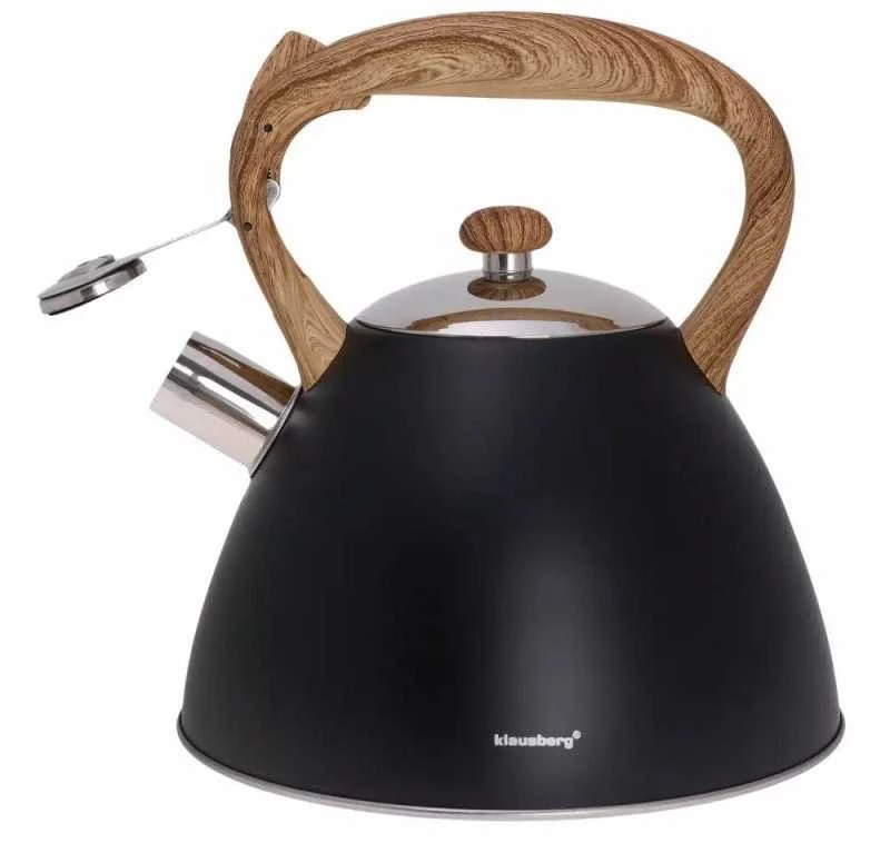 Klausberg KB-7262 3L švilpiantis nerūdijančio plieno virdulys visoms viryklėms