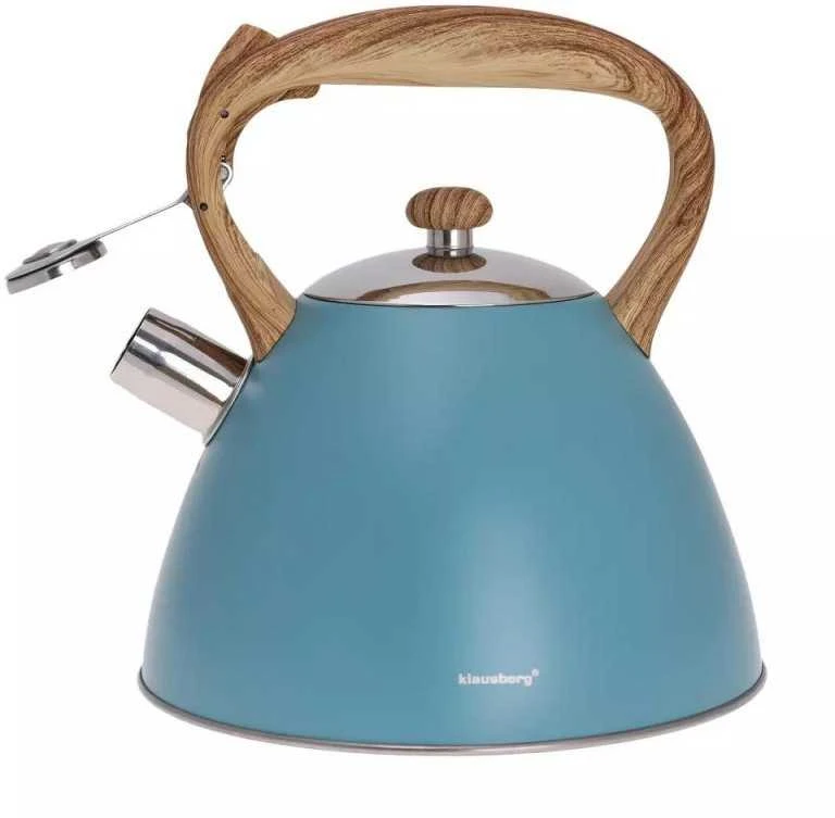 Klausberg KB-7263 3L smaragdo spalvos nerūdijančio plieno virdulys su švilpimu