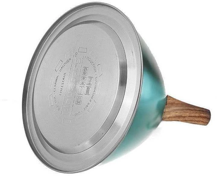 Klausberg KB-7263 3L smaragdo spalvos nerūdijančio plieno virdulys su švilpimu