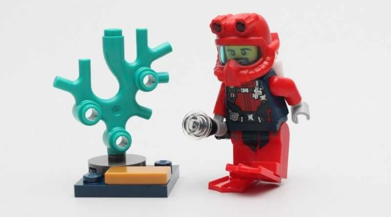 LEGO kaladėlės 952012 "City" naras su fakelo maišeliu