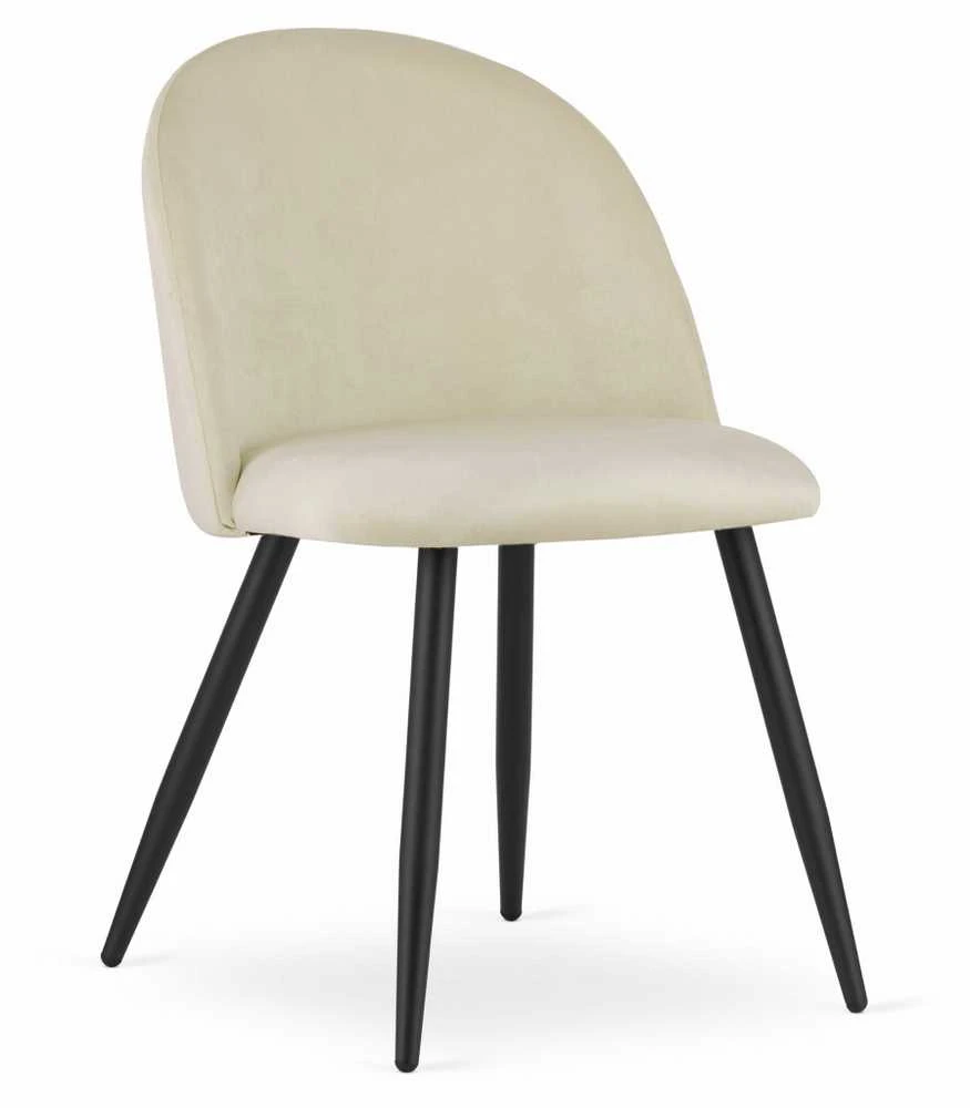 Leobert Kėdė BELLO su metalinėmis kojomis, smėlio spalvos, 76,5 cm, 3 vnt.