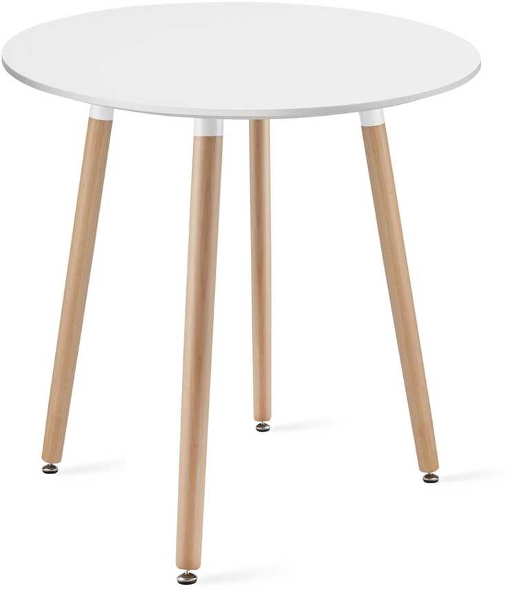 Leobert Stalas KAMI apvalus MDF stalviršis, baltas, Ø 60 cm, 74 cm