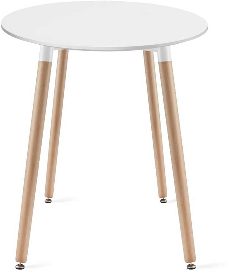 Leobert Stalas KAMI apvalus MDF stalviršis, baltas, Ø 60 cm, 74 cm