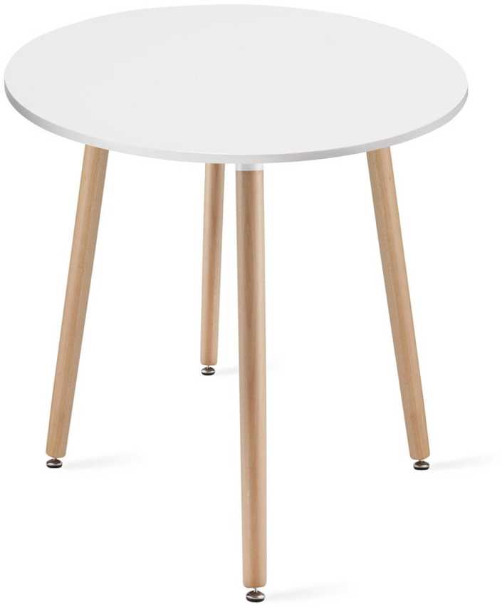 Leobert Stalas KAMI apvalus MDF stalviršis, baltas, Ø 60 cm, 74 cm