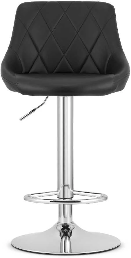 Leobert Baro kėdė reguliuojamo aukščio, sukama, juoda, 85–105 cm