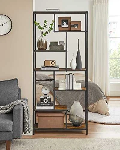 Leobert Šiuolaikiška knygų lentyna su 6 lentynomis