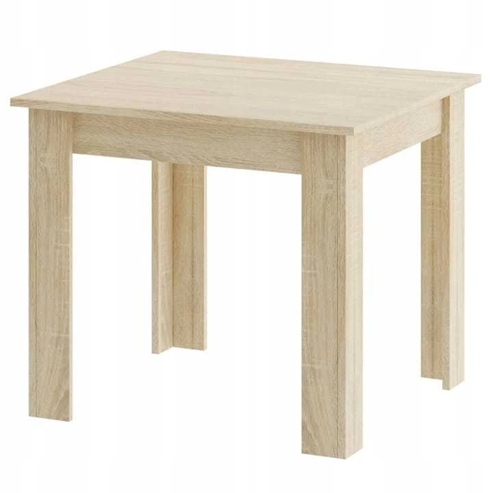 Lauko baldų komplektas Leobert Baldų komplektas su kvadratiniu stalu ir 4 MARK kėdėmis, ąžuolo ir pilkos spalvos, 80 × 80 cm