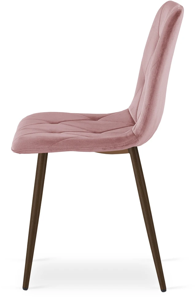 Leobert Kėdė aksominio audinio, tamsiai rožinė, 87 cm, 2 vnt.