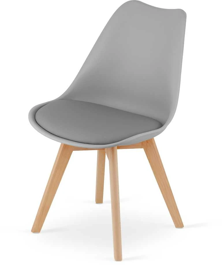 Oskar Leobert Mark Valgomojo kėdė. pilka. 43x44x82 cm