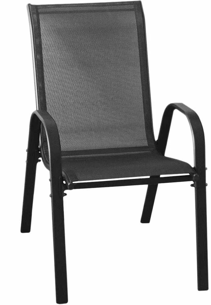 Lauko baldų komplektas Leobert SALOS apvalus stalas 60 cm + 2 SOFIA kėdės tamsiai pilkos spalvos