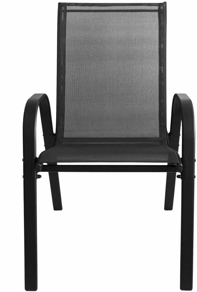 Lauko baldų komplektas Leobert SALOS apvalus stalas 60 cm + 2 SOFIA kėdės tamsiai pilkos spalvos