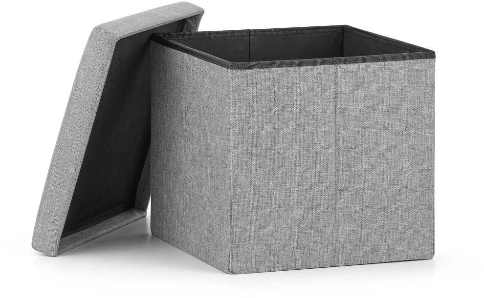 Leobert Sulankstomas pufas M - 30x30x30cm pilkas x 16