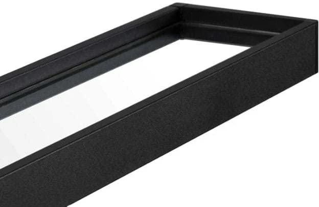 Leobert Veidrodis su lentyna ir rankšluosčio laikikliu, juodas, Ø 60 cm