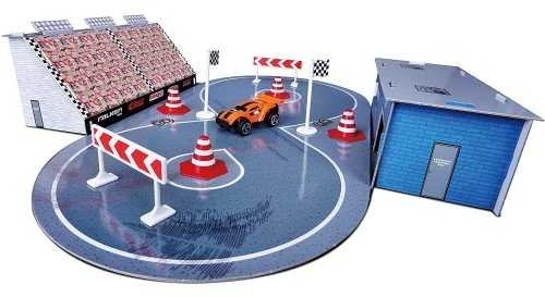 "Maisto Build N Play" lenktynių trasos rinkinys su automobiliais