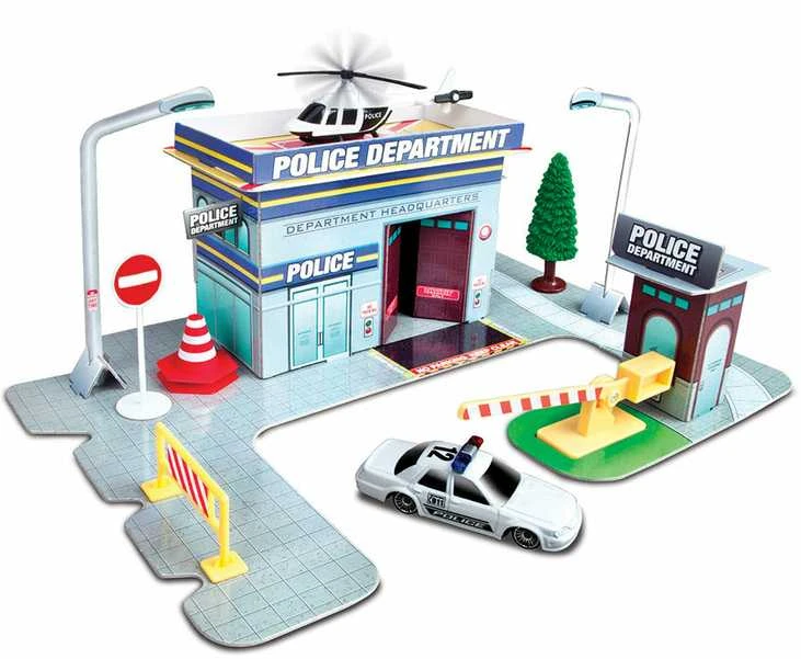 MAISTO DIE CAST žaidimų komplektas Fresh Metal Police Station, 12513
