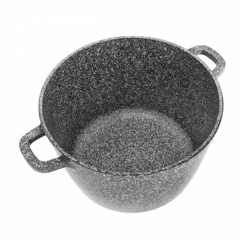 Puodas Puodas su dangčiu, aliuminis, pilkas marmuras, skersmuo 24 cm, 6,2 l, Klausberg
