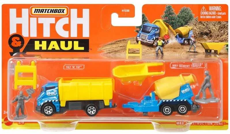 Mattel Matchbox automodeliukas su priekaba