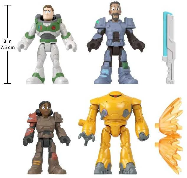 Mattel Fisher Price Imaginext Lightyear Zap Patrol 4 vnt. žaisliukai