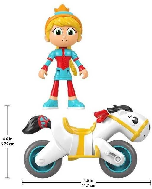 MATTEL Gus Mažasis didelis riteris Iris ir Ponis 10 cm