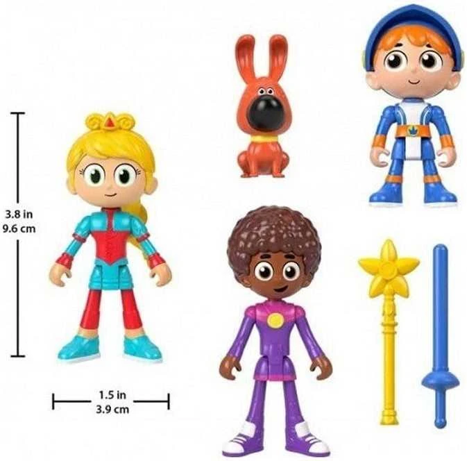 MATTEL Gus Mažasis didysis riteris Iris 4 vnt. pakuotėje po 10 cm