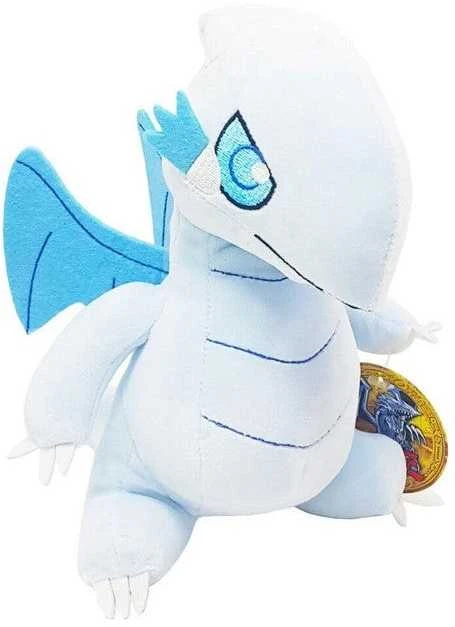 Phatmojo Yu-Gi-Oh! pliušinis drakonas mėlynomis akimis baltas drakonas 20 cm