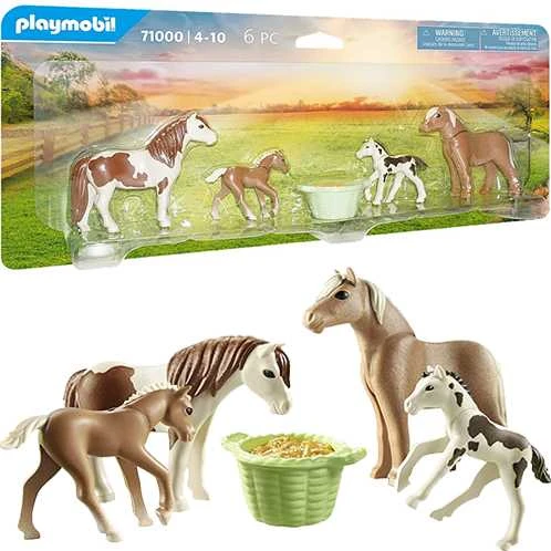 Playmobil Šalies figūros 71000 Du islandų arkliai su kumeliukais