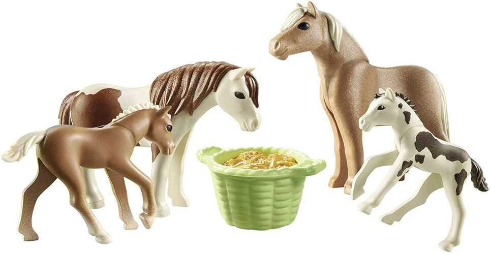 Playmobil Šalies figūros 71000 Du islandų arkliai su kumeliukais
