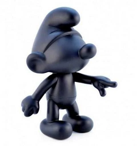 Puppy Šuniuko Smurfo vinilo matinės juodos spalvos judama figūrėlė 20 cm