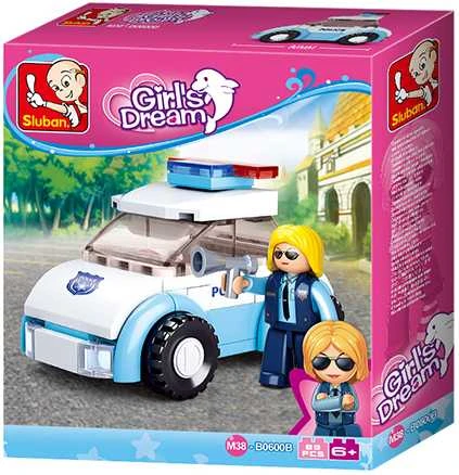 „Sluban Girls Dream Holidays“ M38-B0600B Policininkė su automobiliu