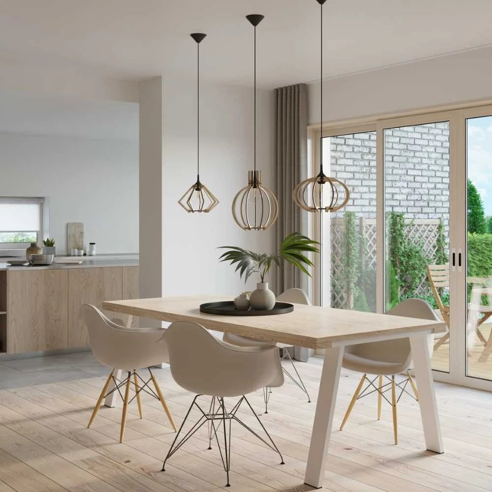 Sollux Lighting Pakabinamas šviestuvas ARANCIA iš natūralaus medžio