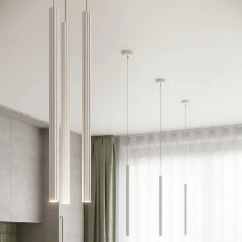 Sollux Lighting „Arche“ modernus pakabinamas šviestuvas su dviem šviestuvais, baltas, vandenyno žalios spalvos, IP20, plienas